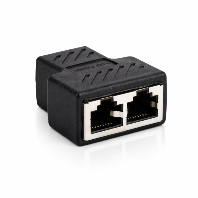 Adaptateur répartiteur RJ45 LAN Ethernet Générique FC-RJ45 1/2 – vue 2