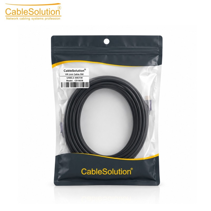 Câble VR Link USB 3.2 AM/CM 5M CableSolution CS10038 – vue 3