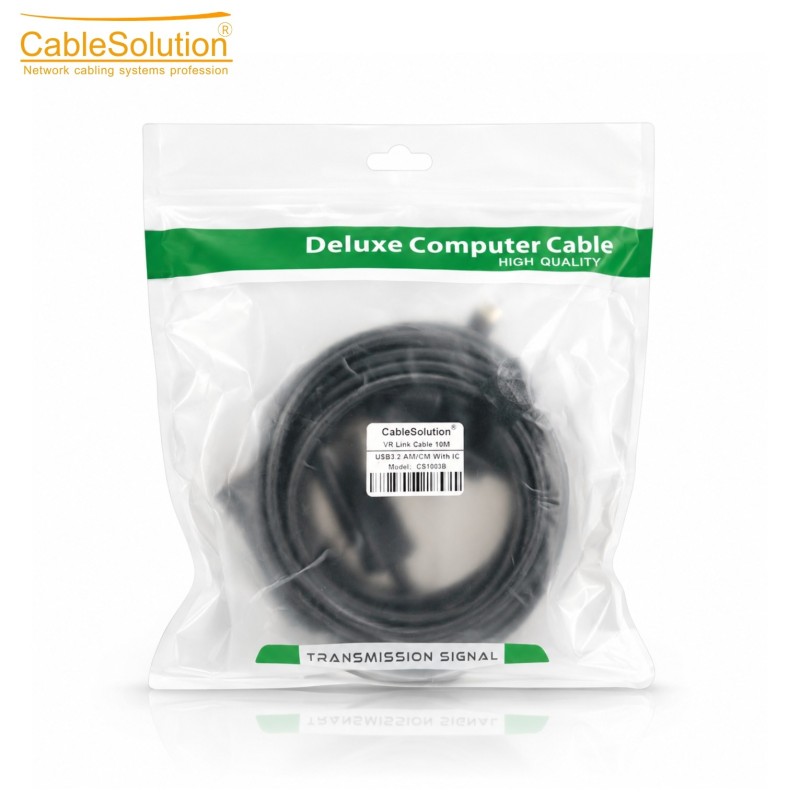 Câble VR Link USB 3.2 AM/CM 10M avec IC CableSolution CS10039 – vue 3