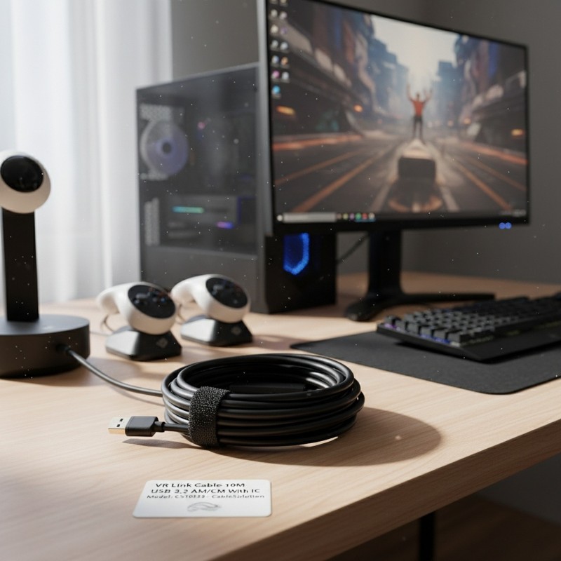 Câble VR Link USB 3.2 AM/CM 10M avec IC CableSolution CS10039 – vue 4