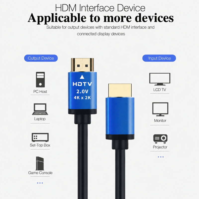 Câble HDMI Premium High Speed HDMI 2.0 Générique HDTV4K5 – vue 3