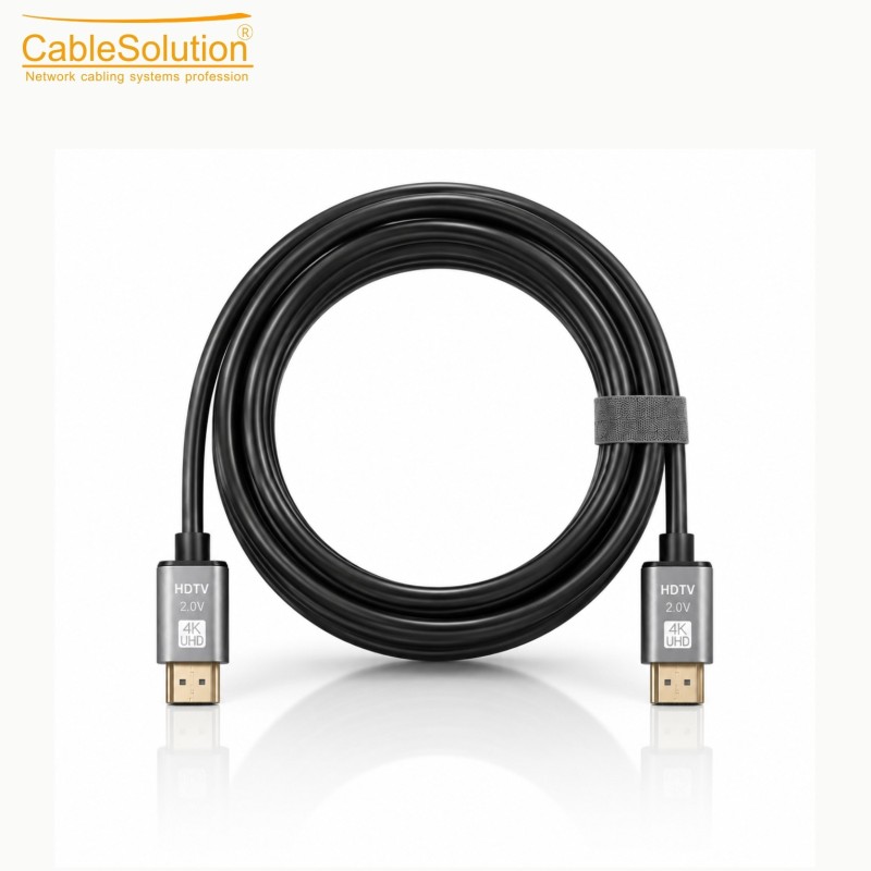 CABLESOLUTION Câble HDMI 2.0 Premium High Speed 3m 4K Ultra HD