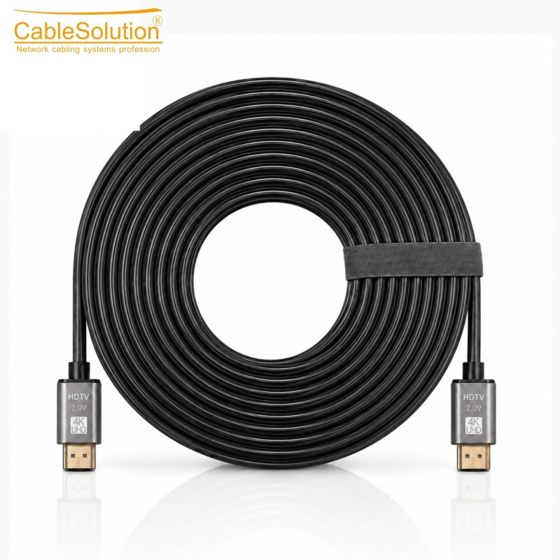 CableSolution Câble HDMI 2.0 Premium High Speed 4K Ultra HD 20 m