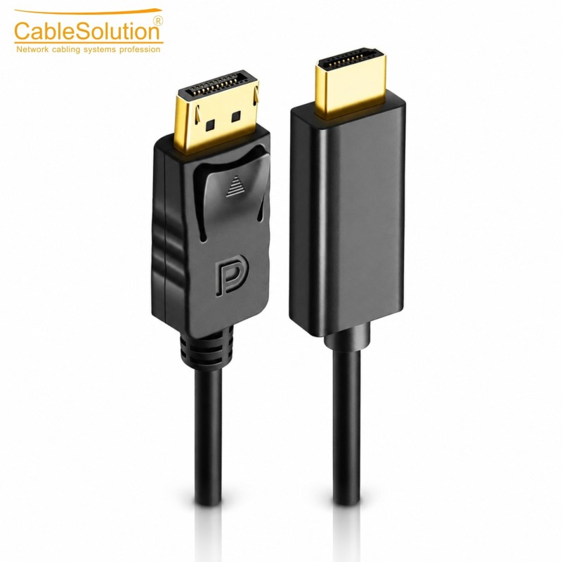 Câble DisplayPort vers HDMI CableSolution CS-DPHD4K1 – vue 3