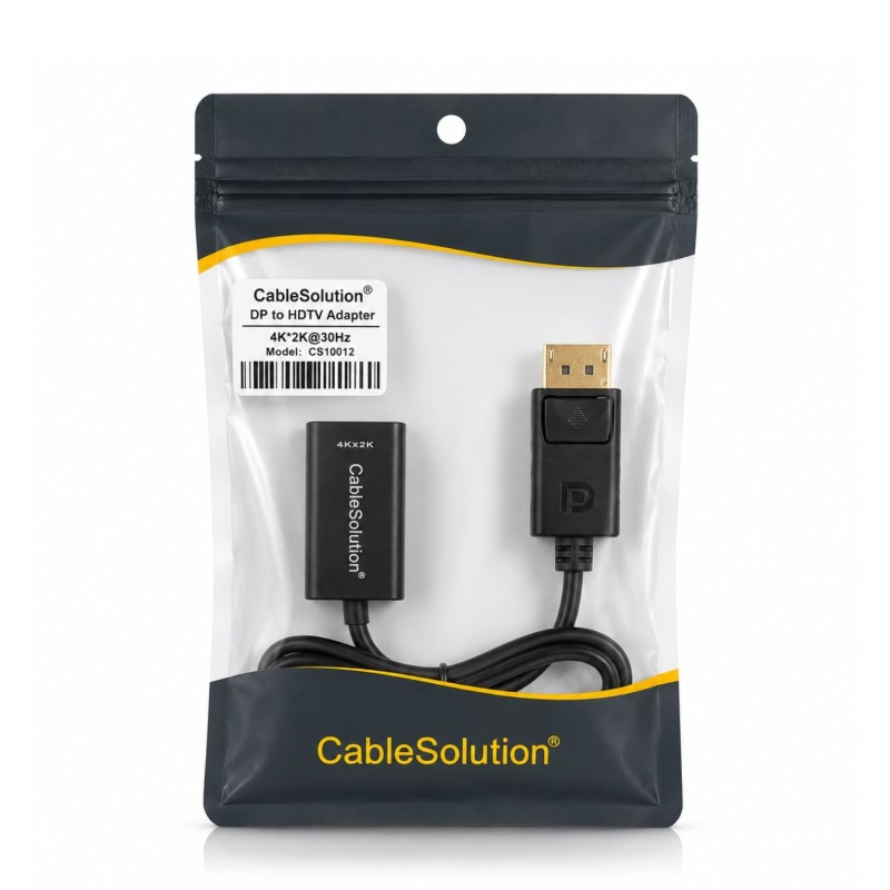 Adaptateur DP vers HDTV 4K×2K @30Hz CableSolution CS10012 – vue 4