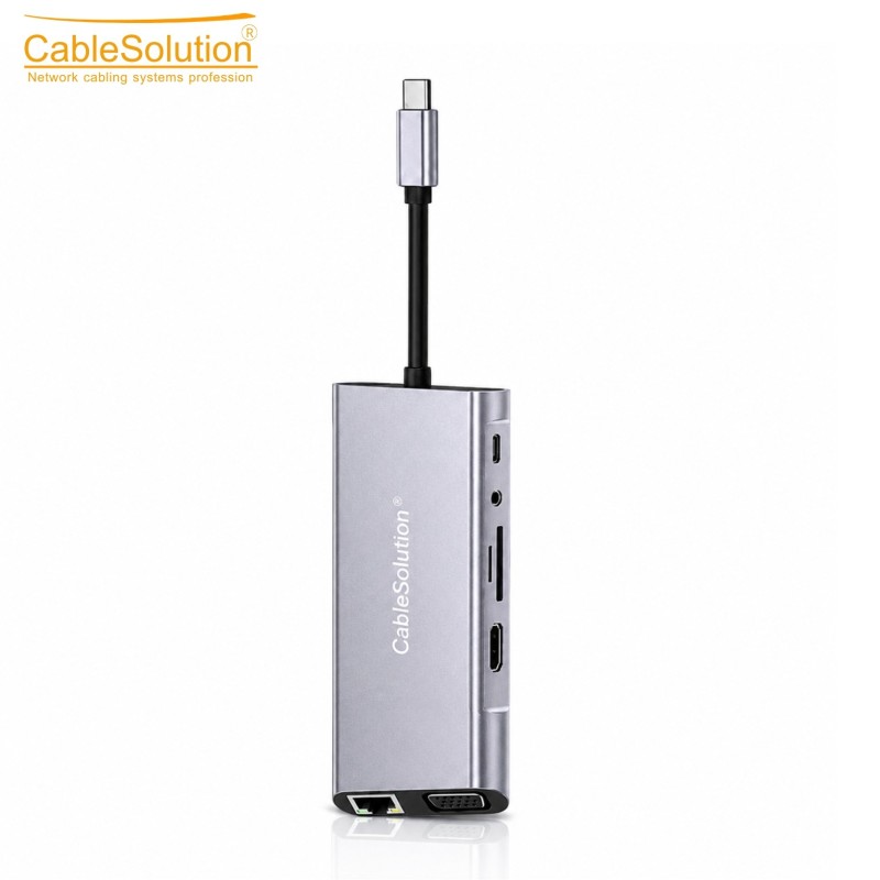Type-C HUB 11 en 1 CableSolution CS10024 – vue 2